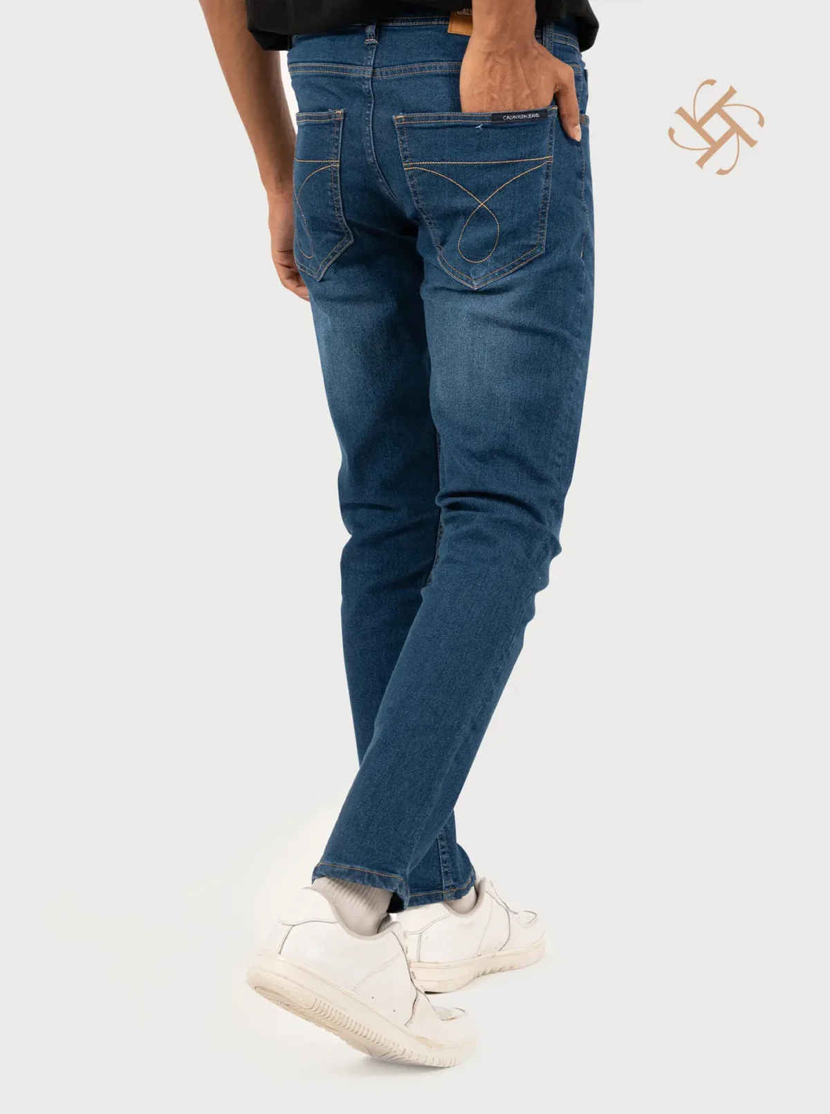 Men's Premium Denim-Medium Blue S1