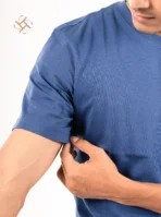Dark Blue Color Luxury Addition Cotton Tee 1
