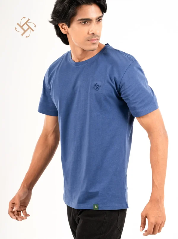 Dark Blue Color Luxury Addition Cotton Tee