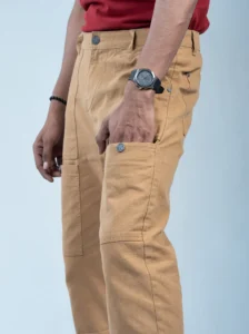 Relax Fit Patch Pocket Cargo Pants – Mustard